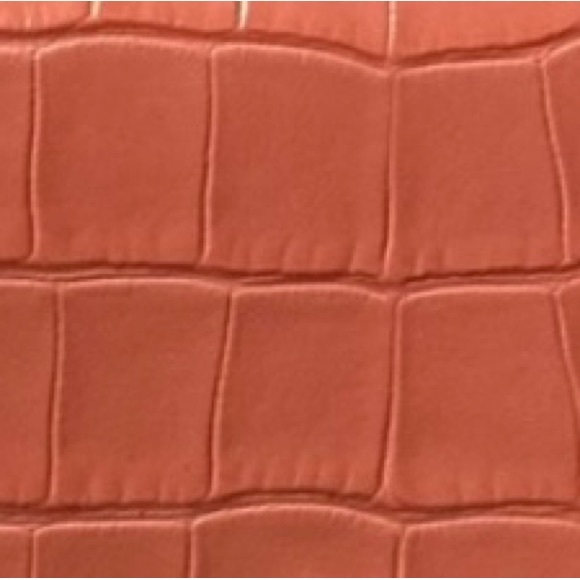 ALEXANDER McQUEEN Skull Wallet On Chain in Croc-Embossed Pink Leather - Picture 13 of 13